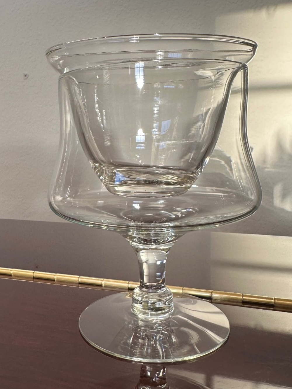 Vintage Seafood Glasses with Liner